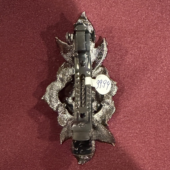 Dazzling Vintage Gold Crystal Hair Barrette - New - Picture 2 of 8